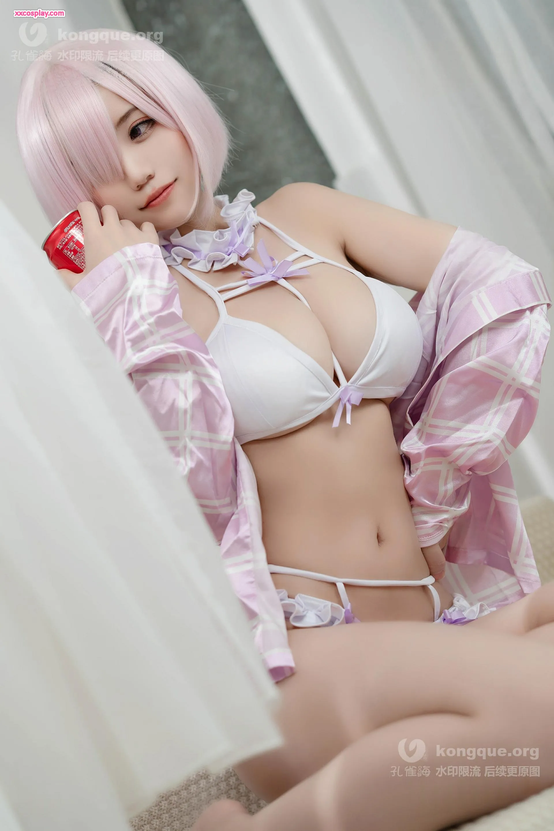 Ogura Chiyo as Mash Kyrielight in Delicate Lingerie